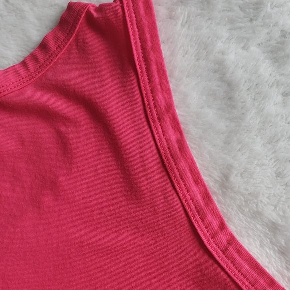 SHEIN Women's Sleeveless Basic Scoop Neck Fuchsia Mini Shirt Dress SZ M - Picture 10 of 14